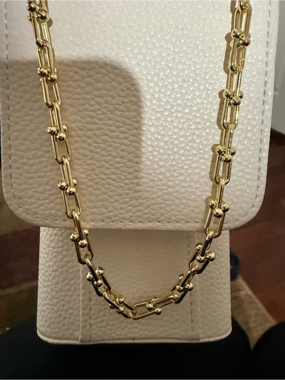 18K Gold-Filled U-Link Necklace - NEW